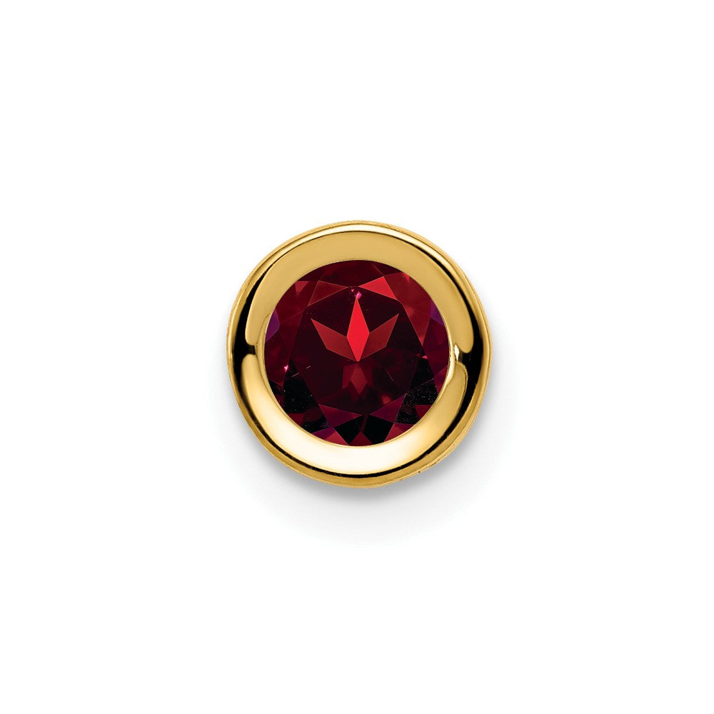 14k Garnet bezel pendant