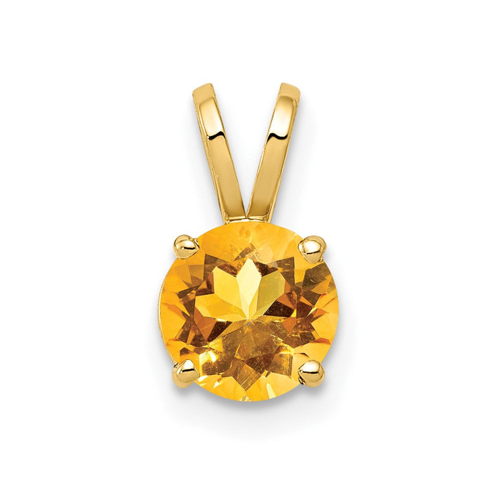 14k Citrine pendant