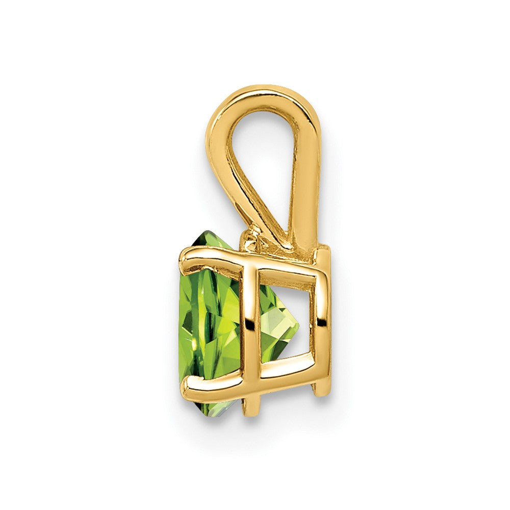 14k Peridot pendant