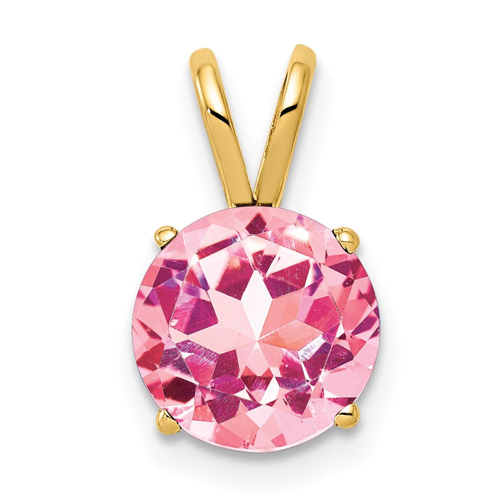14k Pink Tourmaline pendant
