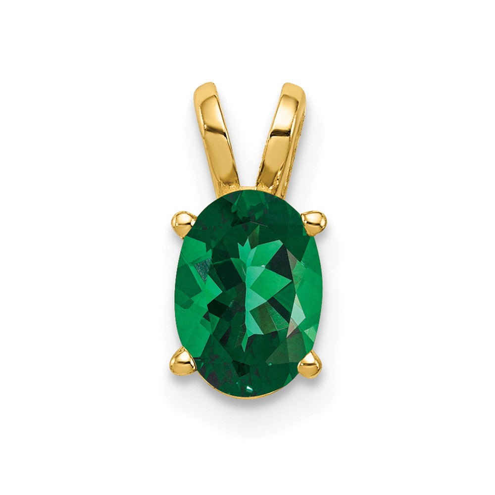 14k 7x Oval Mount St. Helens Pendant