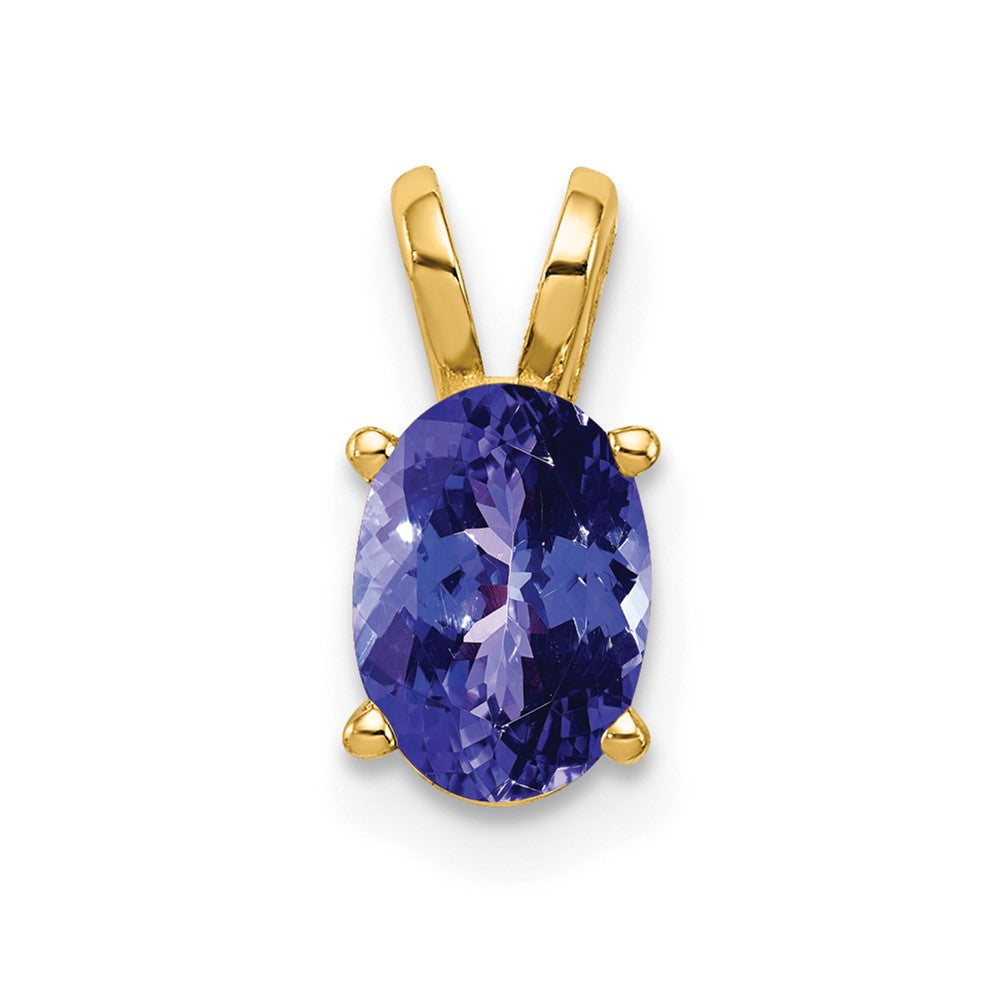 14k 7x Oval Tanzanite Pendant