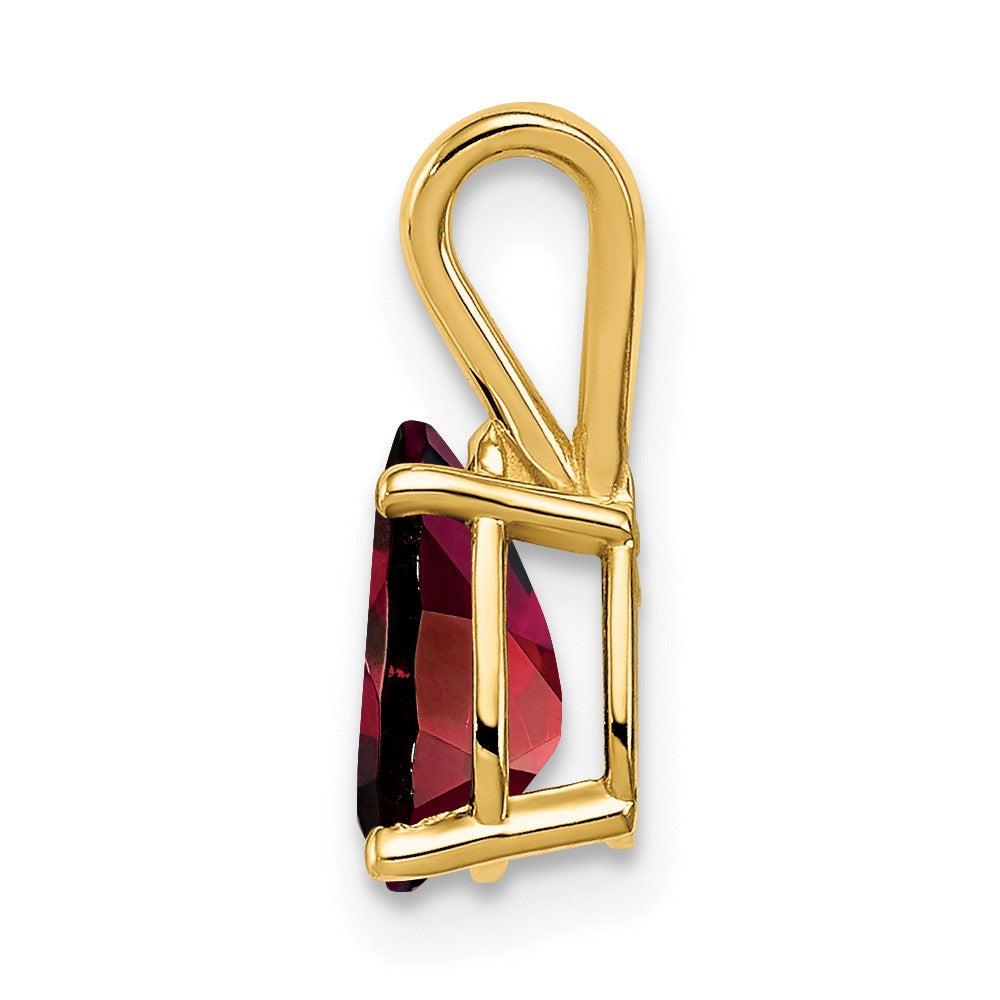 14k 8x Pear Garnet Pendant