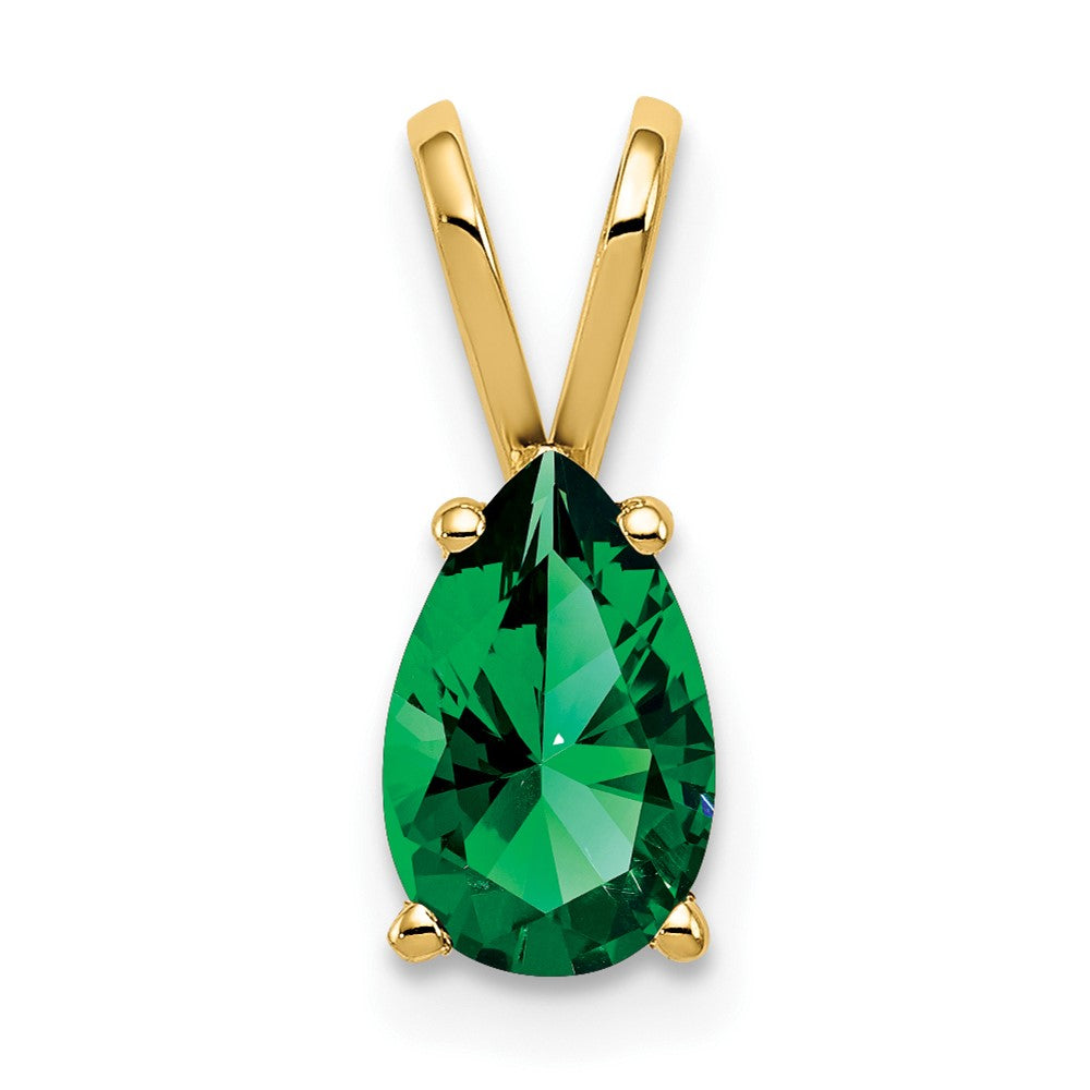 14k 8x Pear Mount St. Helens Pendant