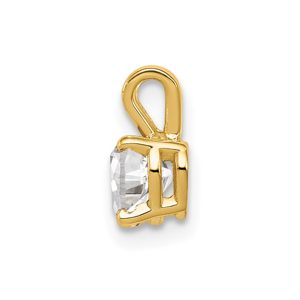 14k Heart Cubic Zirconia Pendant