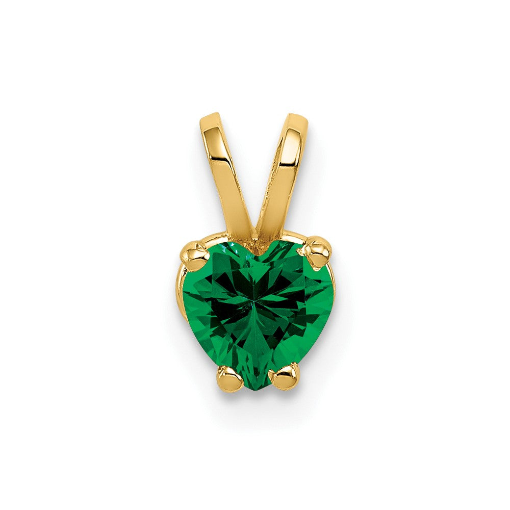 14k Heart Mount St. Helens Pendant