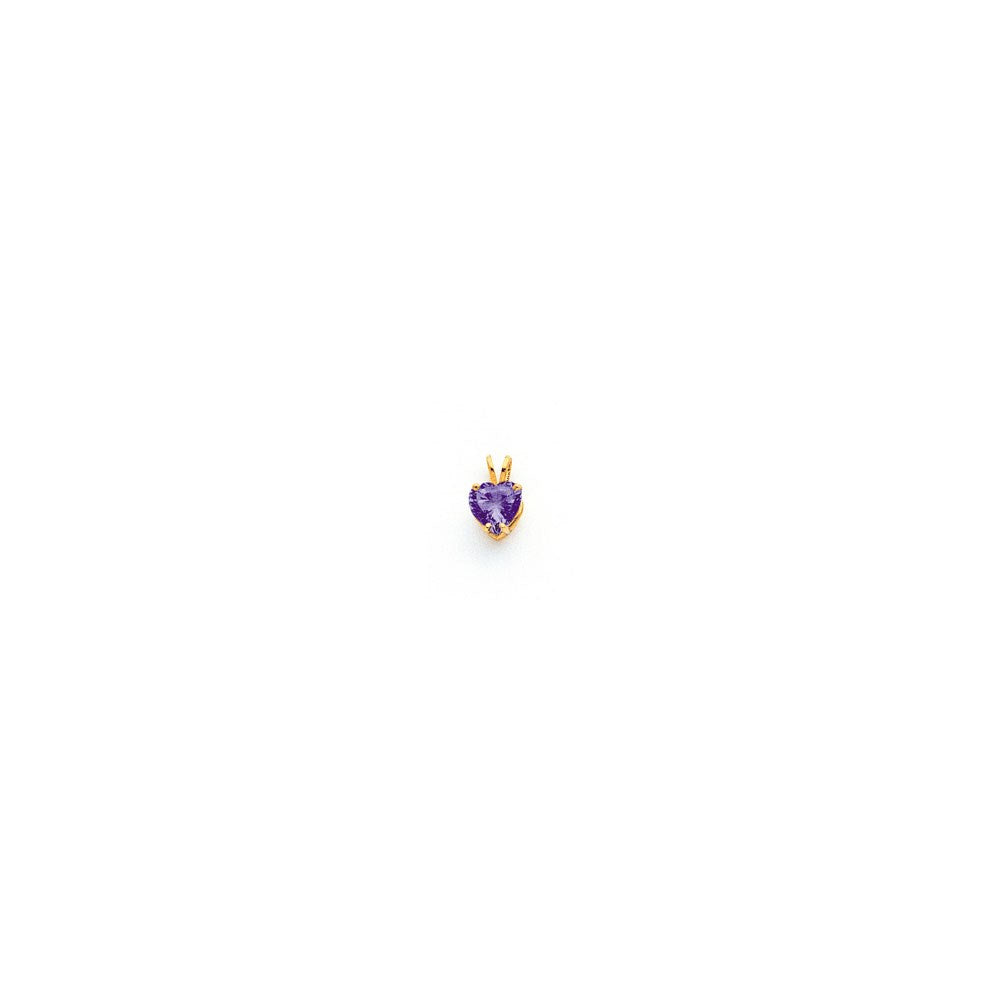 14k Heart Tsavorite pendant