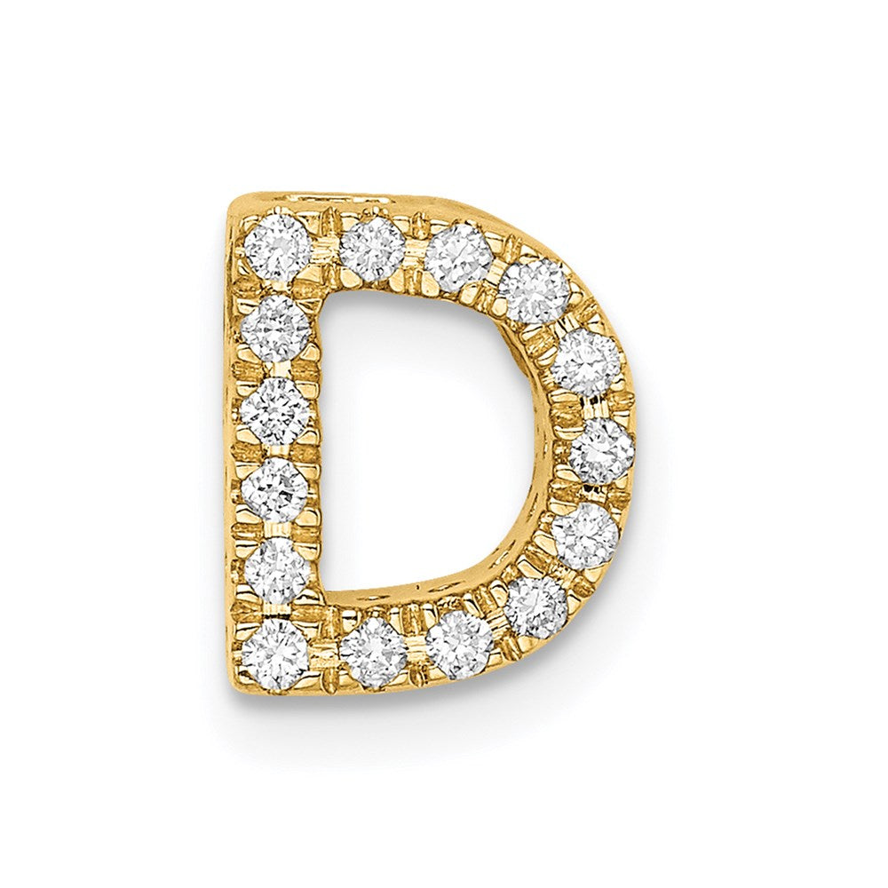 14k Diamond Initial D Charm
