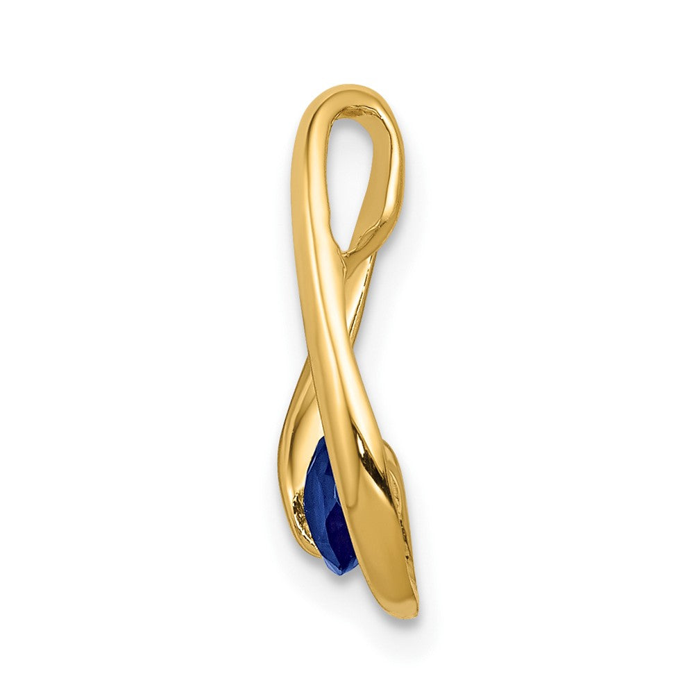 14k Sapphire pendant