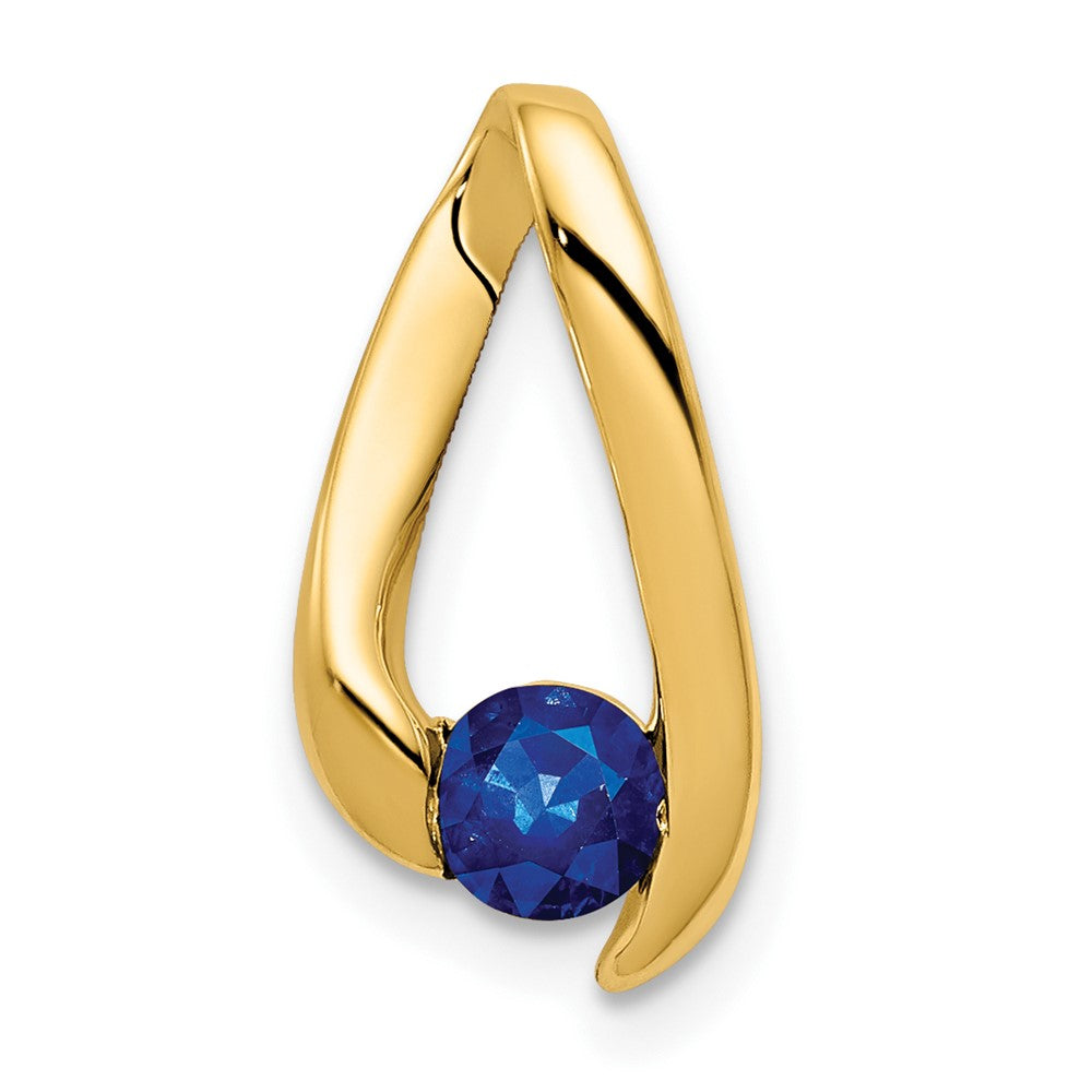 14k Sapphire pendant