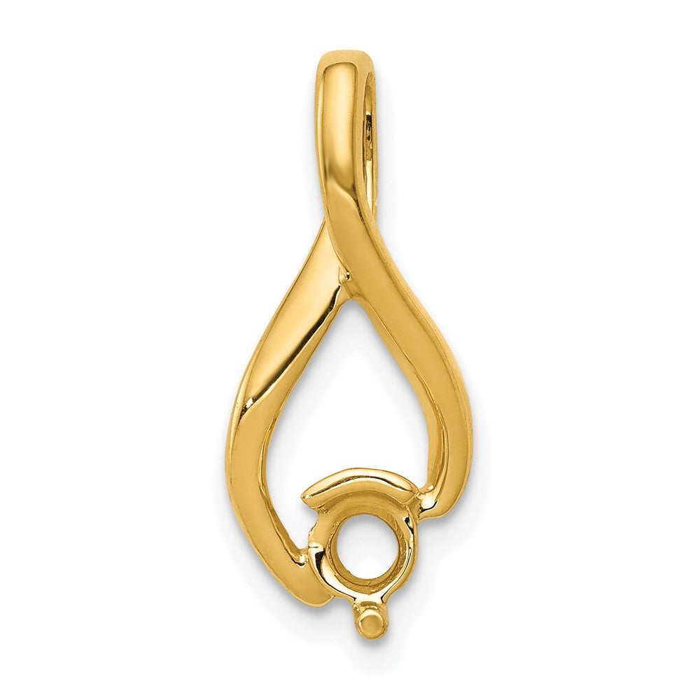 14k Holds Stone Fancy Slide Mounting Fits up to Regular/ Fancy or Reversible Omega