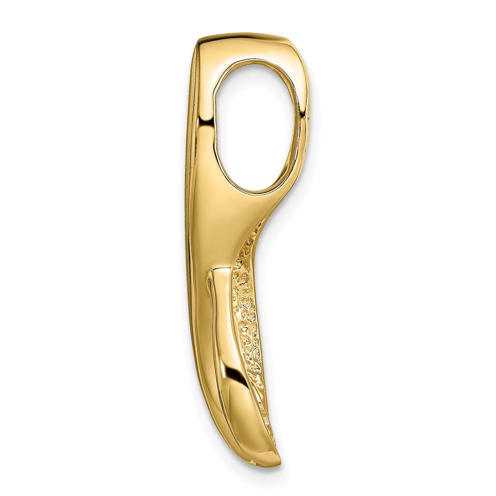 14k Two-tone Peg-Set Diamond Fancy Slide Mounting Fits up to Regular/ Fancy or Reversible Omega