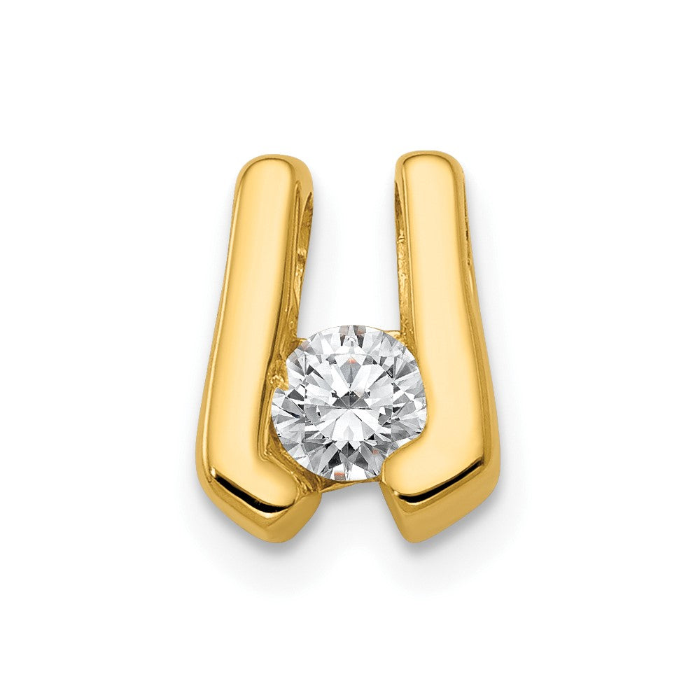 14k A Diamond Slide