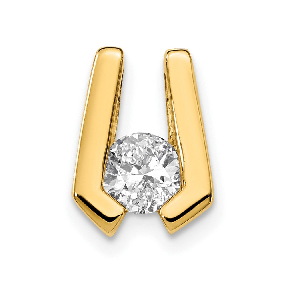 14k Complete AA Diamond Slide Fits up to Regular/ Fancy or Reversible Omega