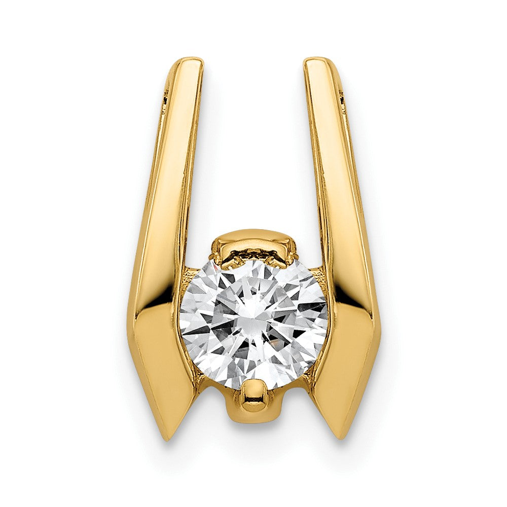 14k Complete AA Diamond Slide Fits up to Fancy or Reversible Omega Only