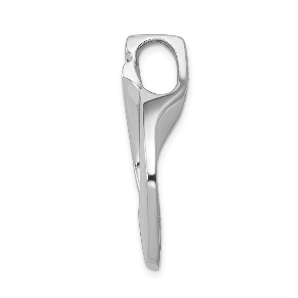 14k White Gold Complete 1/5 carat AAA Diamond Slide Fits up to Regular/ Fancy or Reversible Omega