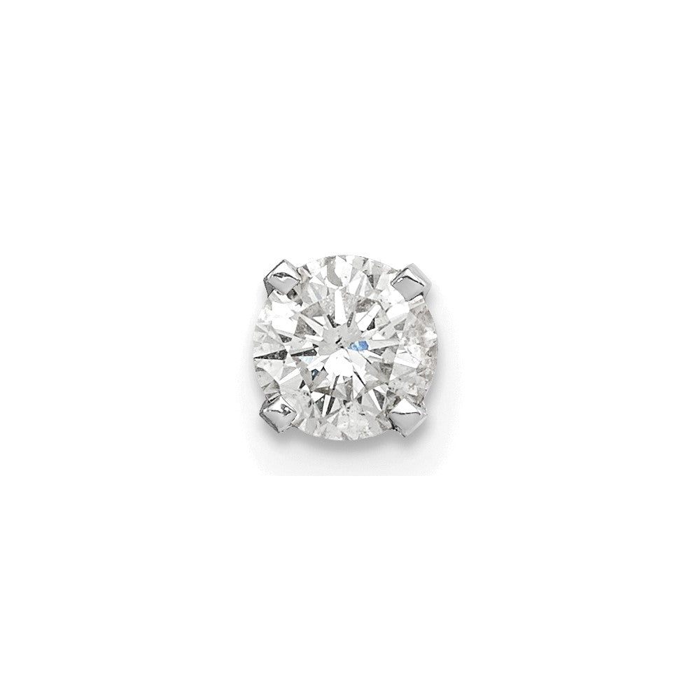 14k White Gold 3/8 carat Single Stud AA Diamond Earring