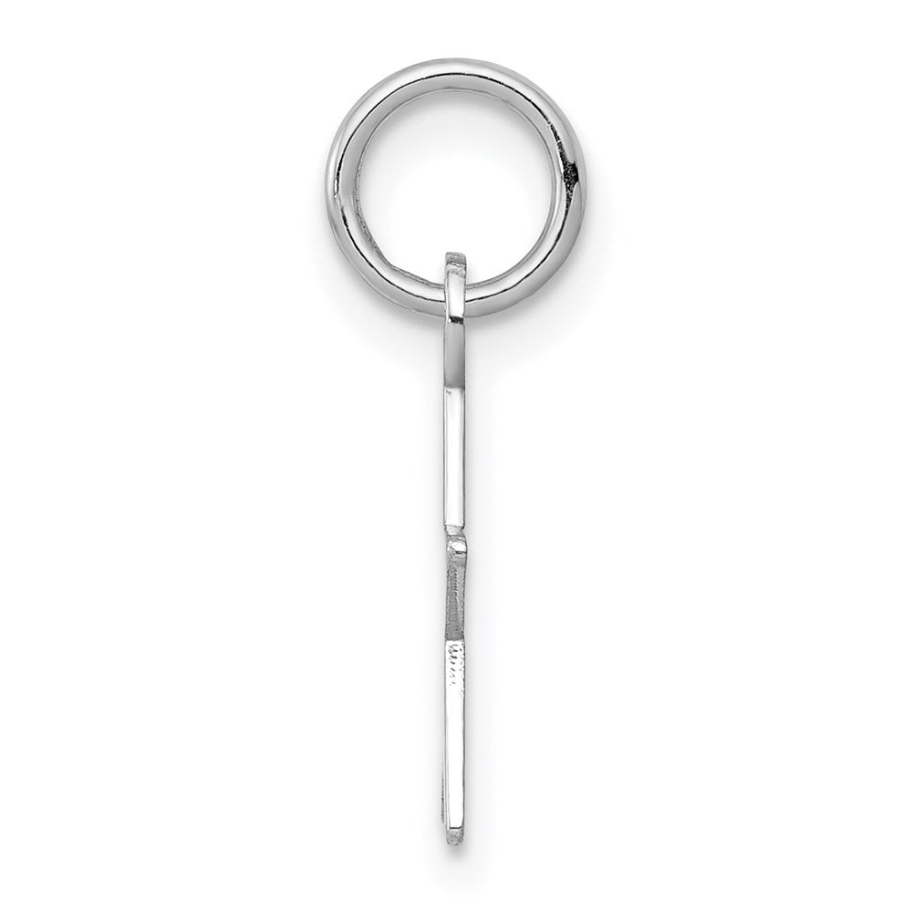 14k White Gold Plain .013 Gauge Engravable 14x Star Disc Charm