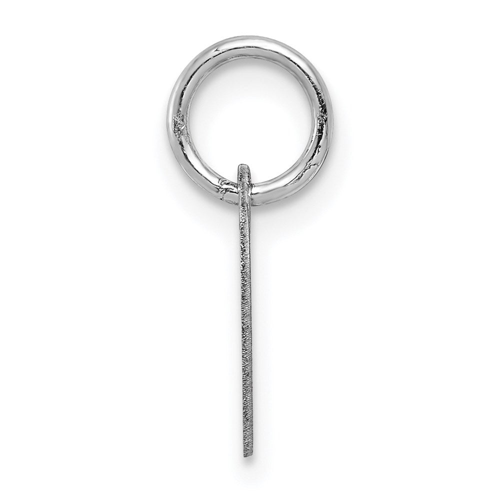 14k White Gold Plain .013 Gauge Engravable Heart 12x Disc Charm