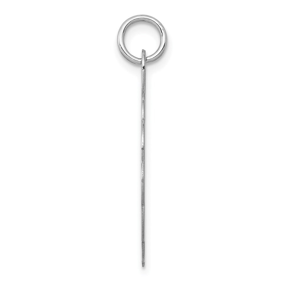 14k White Gold .027 Gauge Engravable Round Scalloped 26x Disc Charm