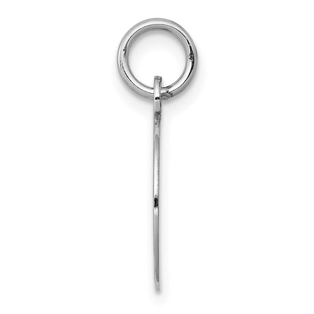 14k White Gold Etched .027 Gauge Engraveable Round Disc Charm
