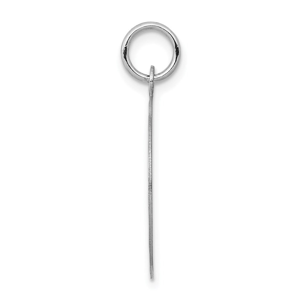 14k White Gold Etched Edge .035 Gauge Engraveable Round Disc Charm