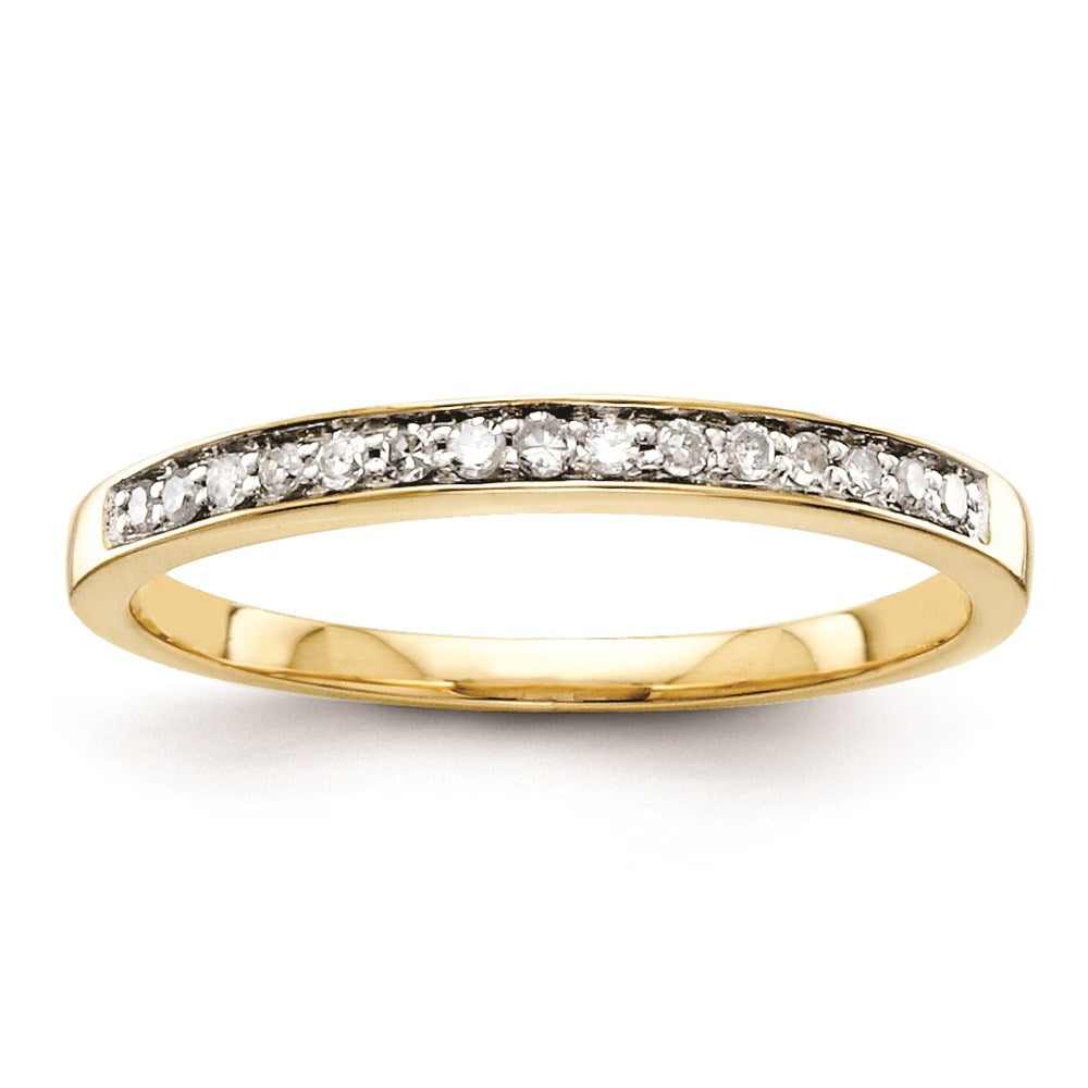 14K Diamond Wedding Band