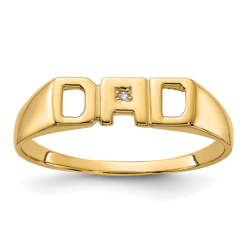 14k A Diamond men's ring