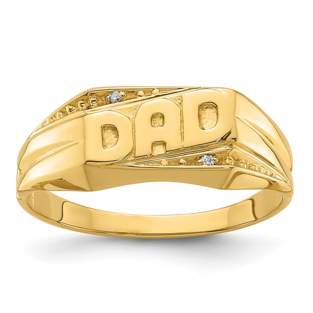 IB Goodman 14k A Diamond Mens DAD Ring