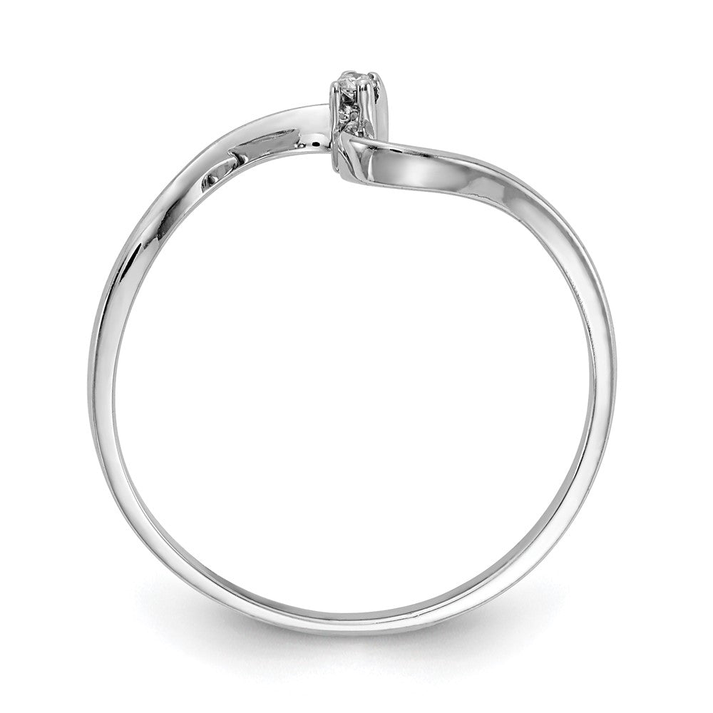 14k White Gold AA Diamond ring