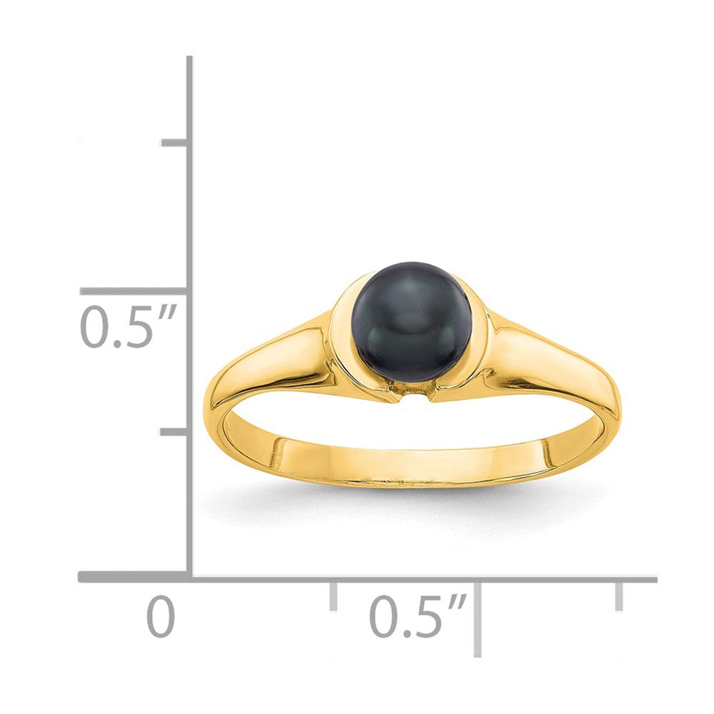 14k Black FW Cultured Pearl Ring