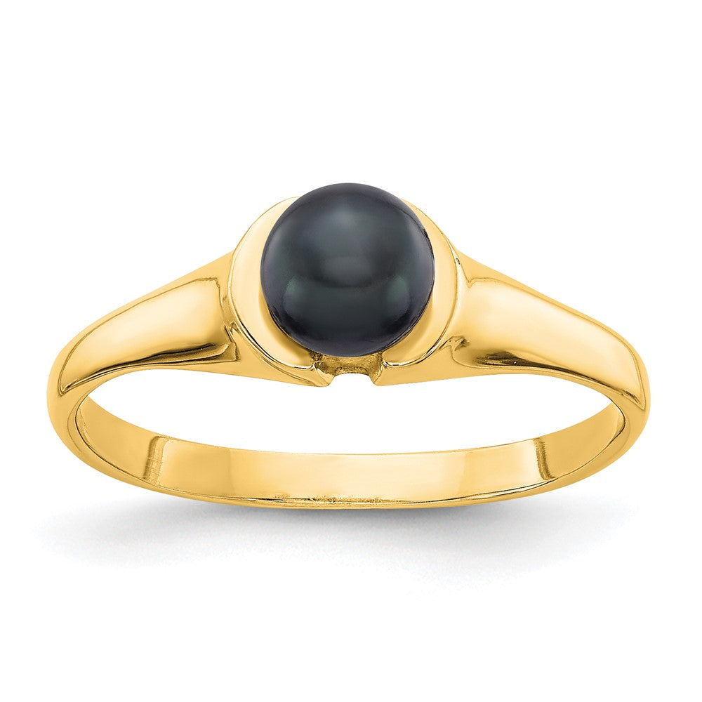 14k Black FW Cultured Pearl Ring