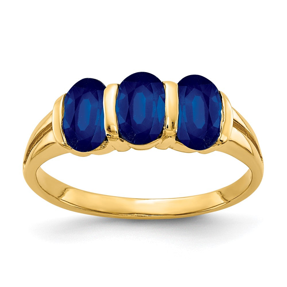 14k 6x Oval Sapphire ring