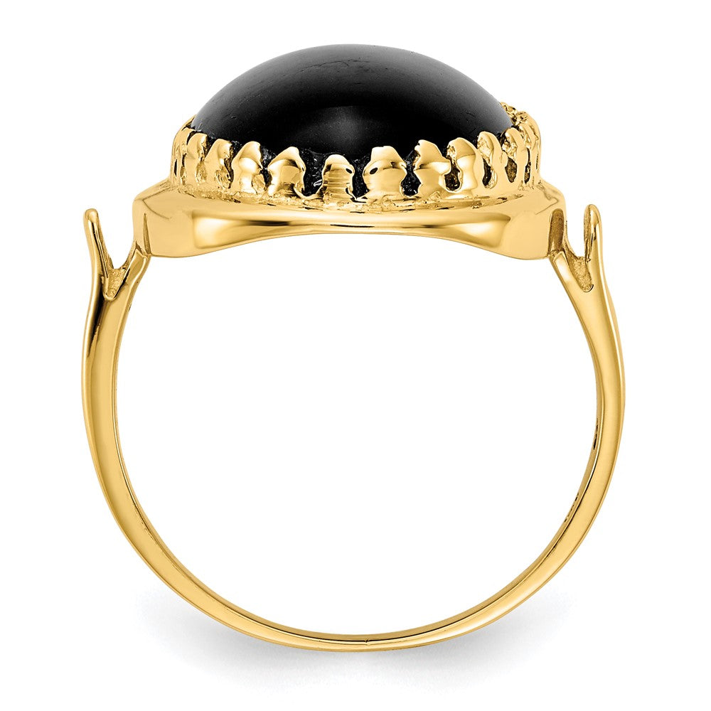 14k 16x Oval Onyx Ring