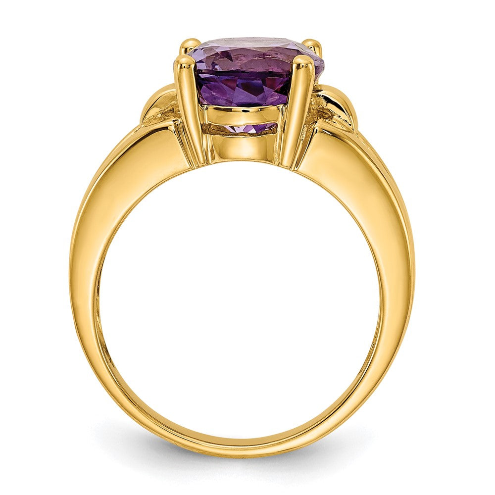 14k 11x Oval Amethyst ring