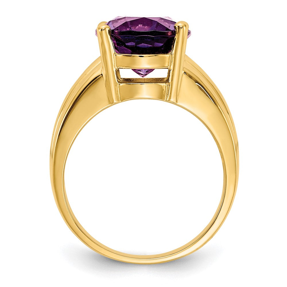 14k 12x Oval Amethyst ring