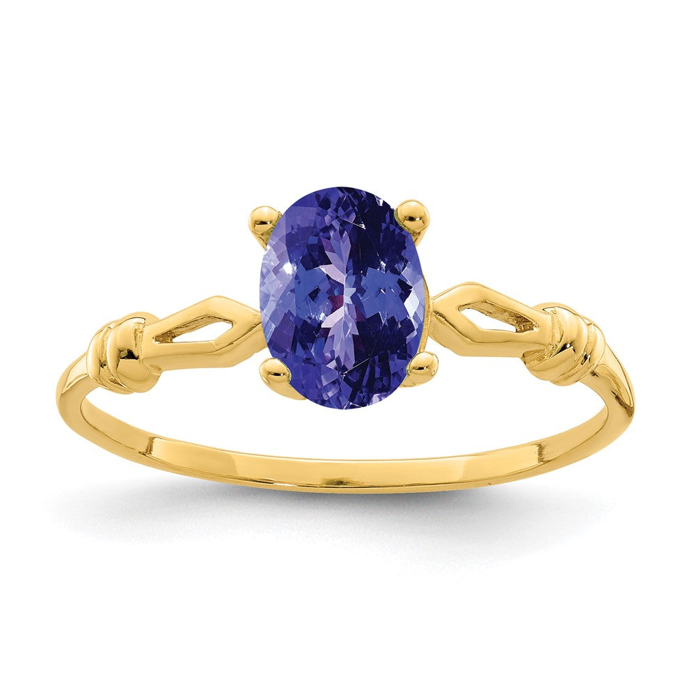 14k 7x Oval Tanzanite ring