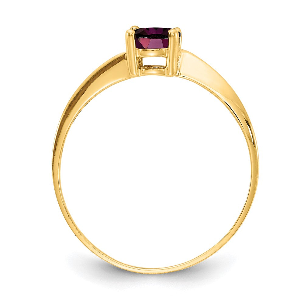 14k 7x Oval Rhodolite Garnet ring