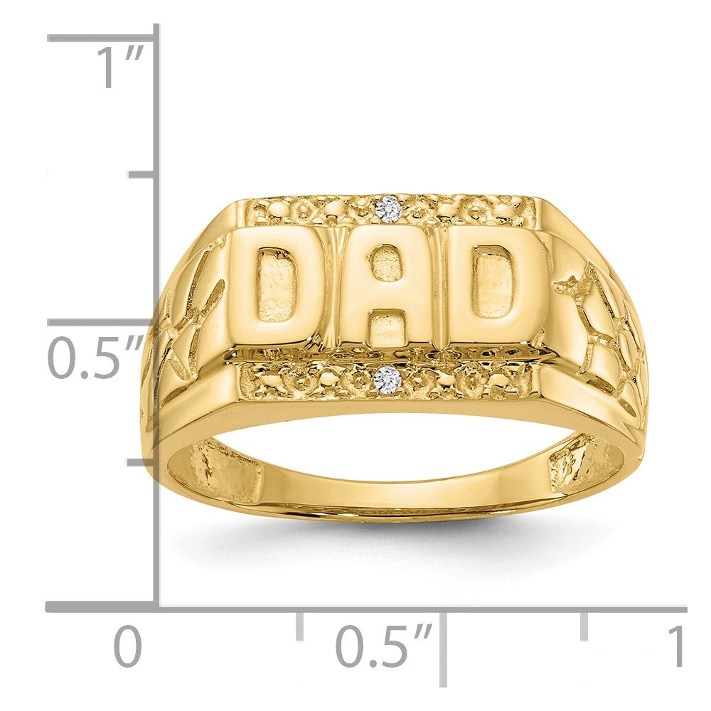 IB Goodman 14k AA Diamond Mens DAD Ring