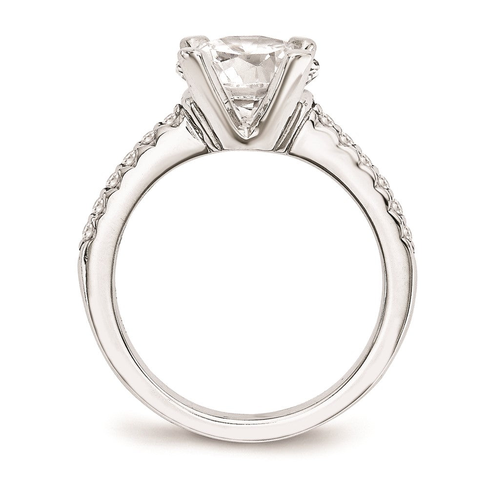 14k White Gold Diamond Semi-Mount Engagement Ring