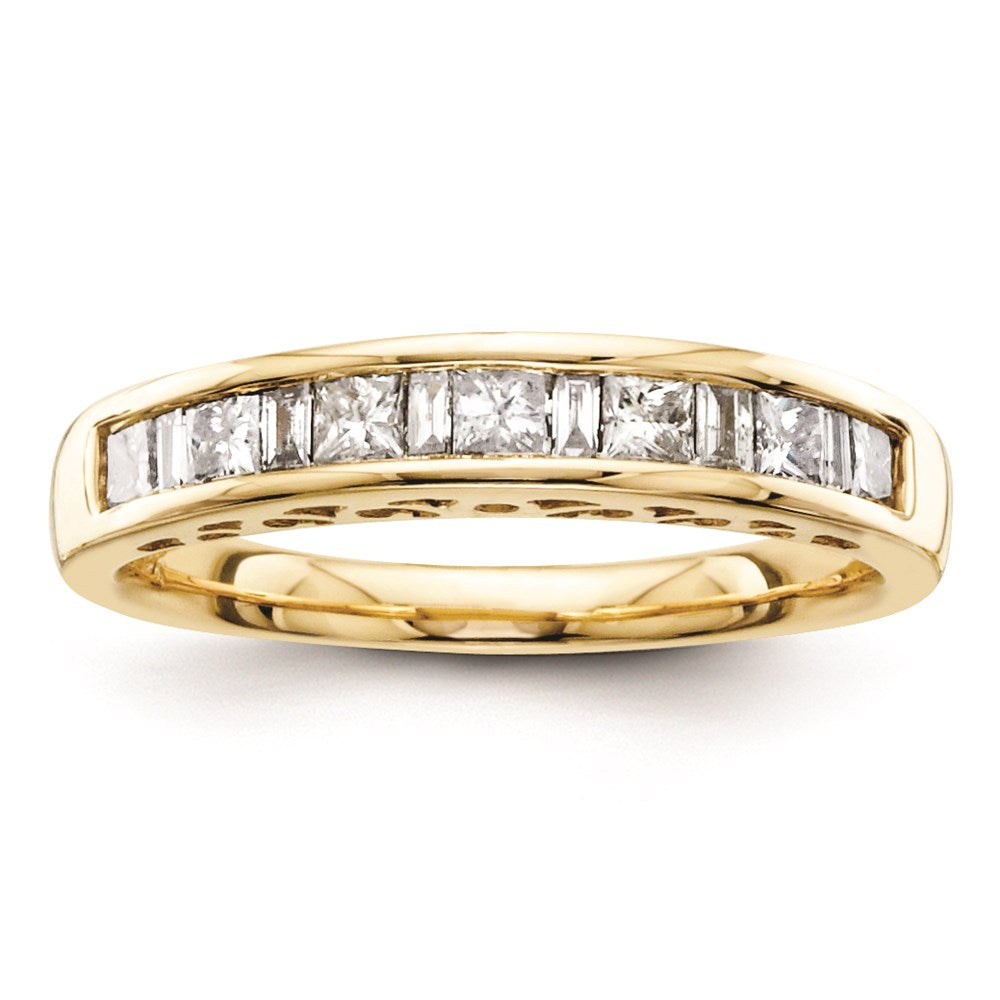 14K Yellow Gold Diamond Wedding Band