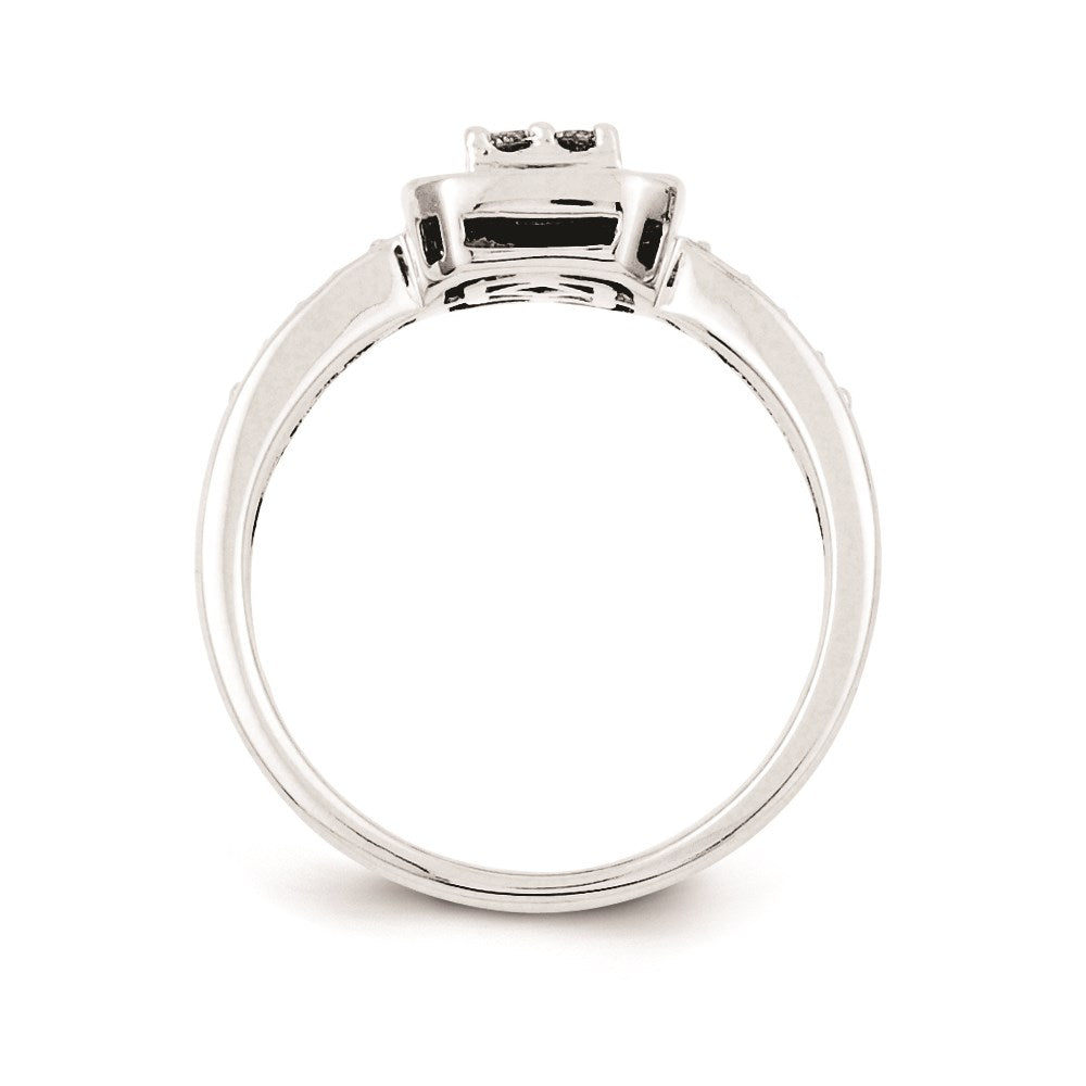 14k White Gold Diamond Engagement Ring