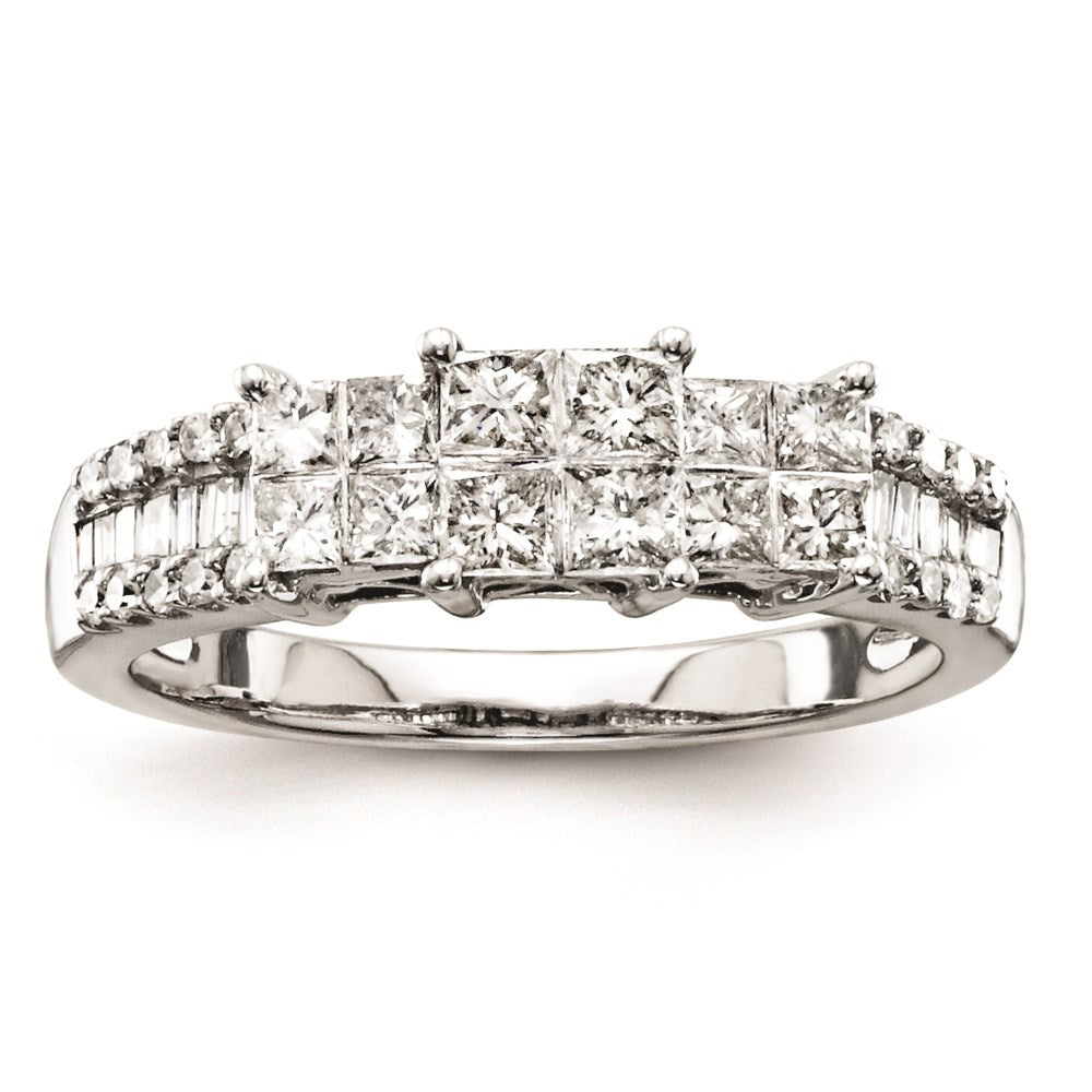 14K White Gold Diamond Ring