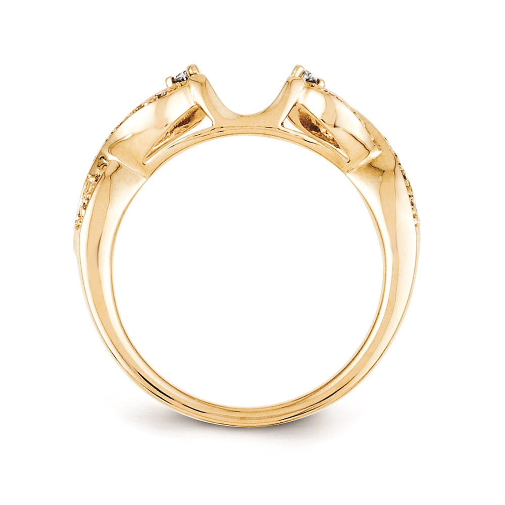 14k Yellow Gold Diamond Ring Wrap