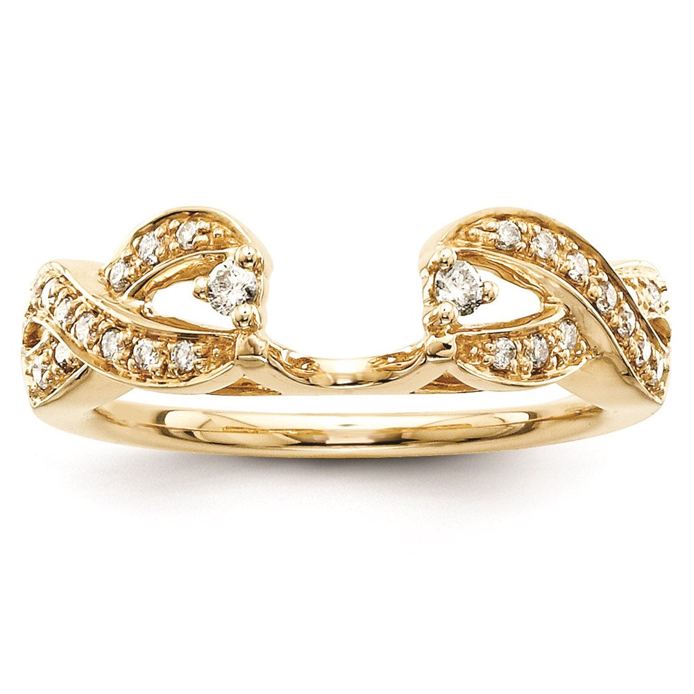 14k Yellow Gold Diamond Ring Wrap