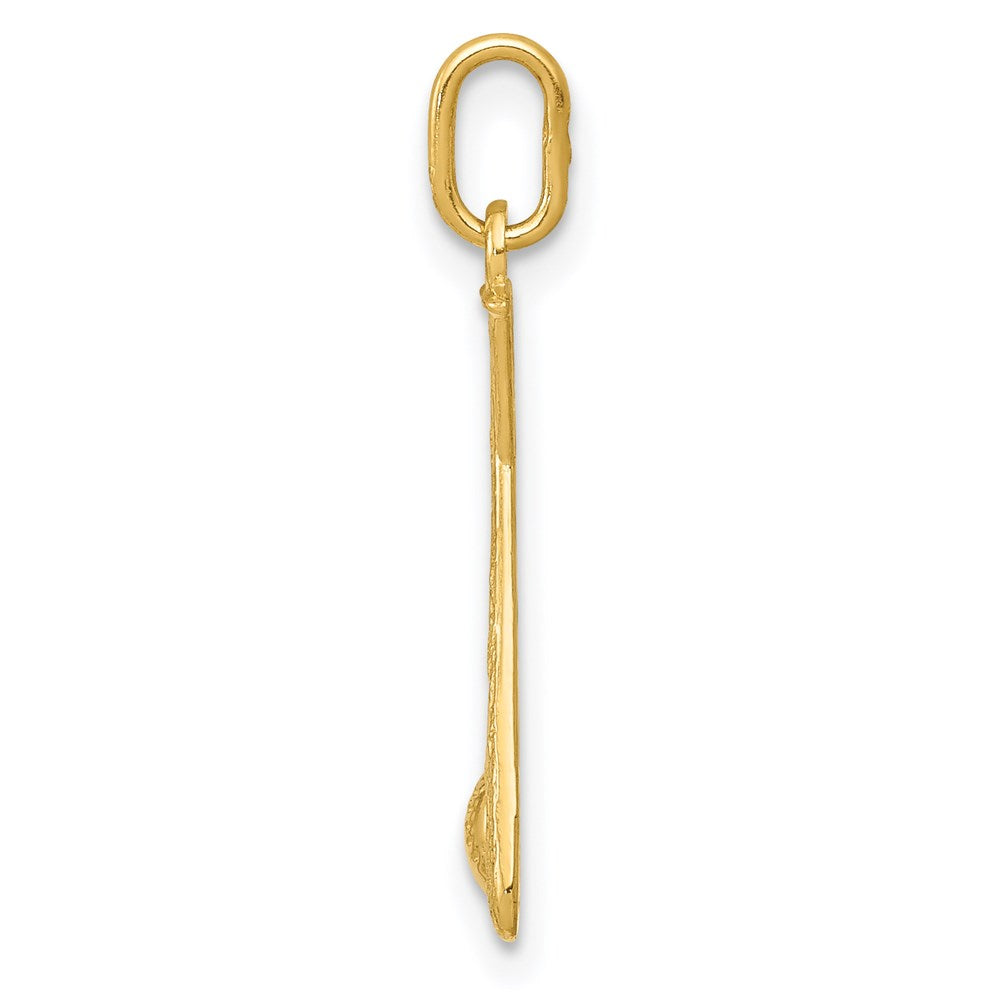 14K Diamond-cut Baseball Bats and Ball Pendant