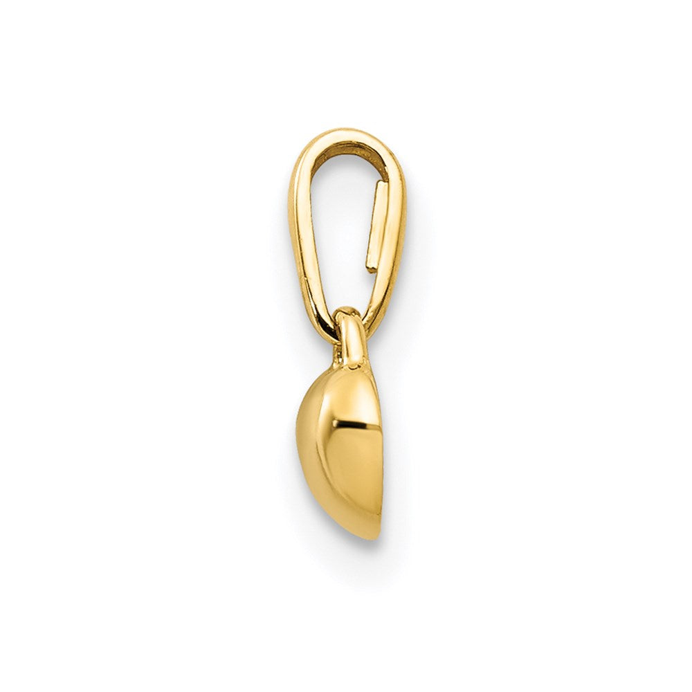 14k Solid Heart Pendant