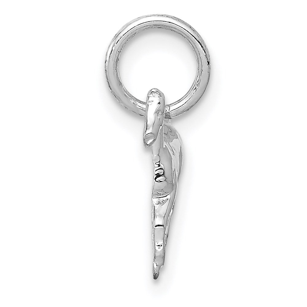 14k White Gold Cantering Horse Charm
