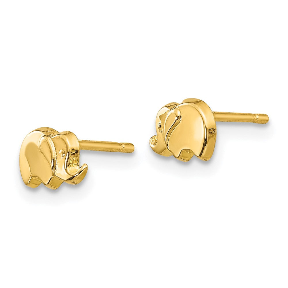 14k Polished Elephant Post Earrings