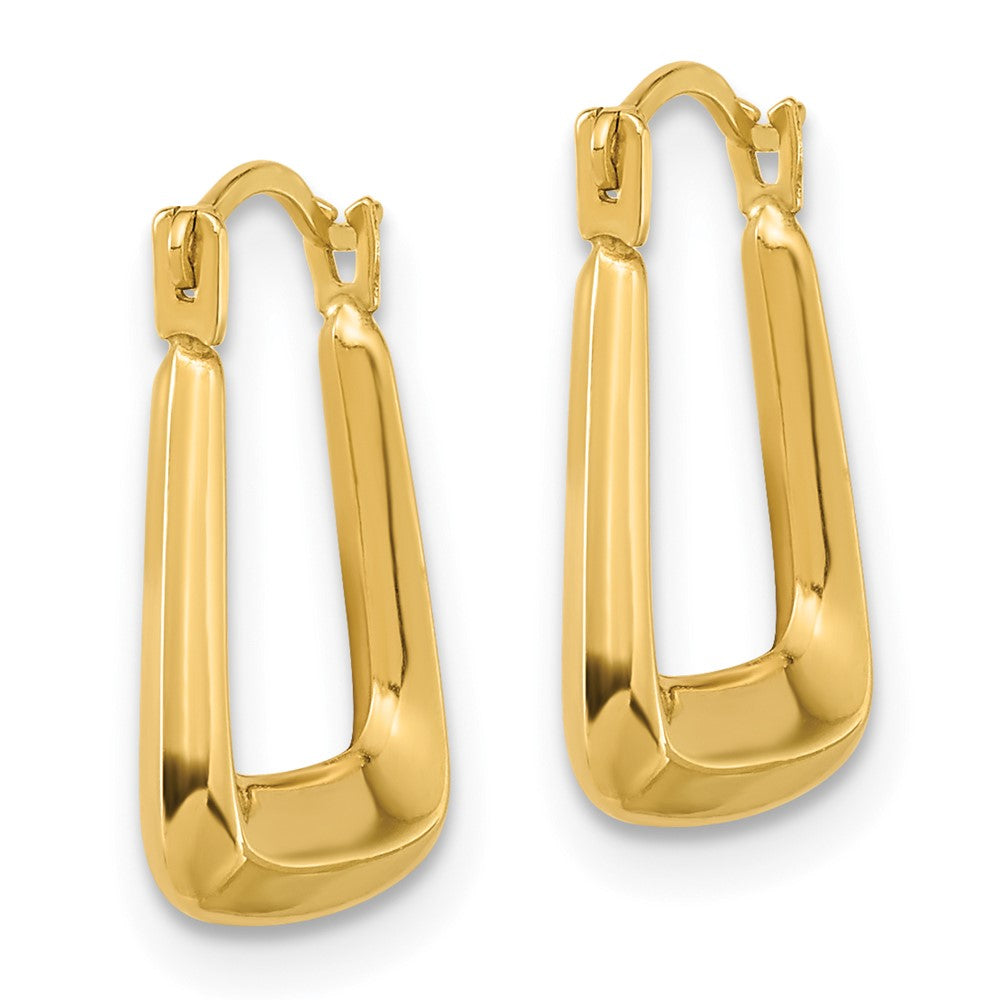 14k 2.5x Polished Hollow Fancy Hoop Earrings